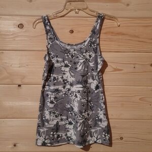 So Authentic American Heritage Floral Tank Top in Gray Size L 15x25